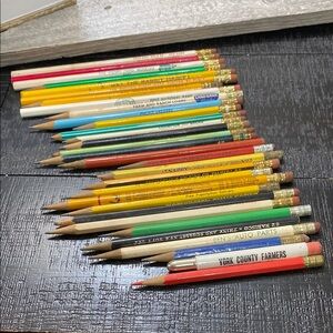 Vintage Assorted 30 Pencils Collection!
